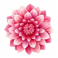 Unveiling the Enchanting Beauty: A Single Pink Blossom Against a Pristine White Background Generative AI