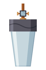 Water filter. Mineral filtration or purification system. Pitcher with filter. Water equipment for water cleaning. Special modern technologi for liquid purification