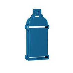 Blue Paint spray can icon isolated on transparent background.