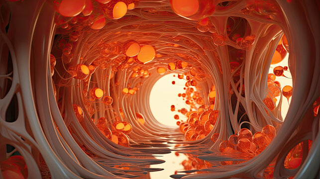 Fototapeta balownowy tunel z przejściem do świata fantazji