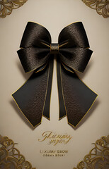golden gift box with bow