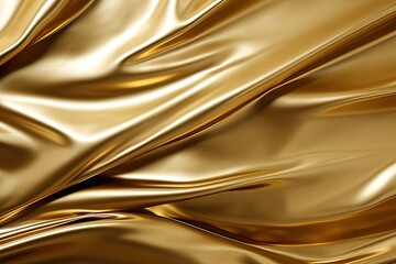 Abstract gold metallic, foil with geometry, lines material background, seamless wallpaper texture. Great as banner, luxury product cover, happy new year postcard.