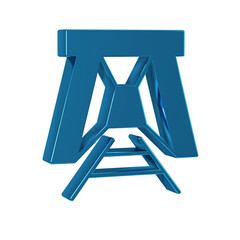 Blue Mine entrance icon isolated on transparent background.