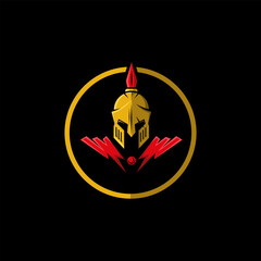 Spartan Warrior Helmet - Sparta Mask logo design, suitable for your design need, logo, illustration, animation, etc.