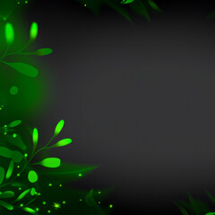 Fototapeta na wymiar Deep rich background with monstera leaves. Juicy green leaves on dark background.Template,background,wallpaper with monstera leaves