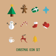christmas icons set
