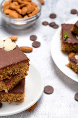 Chocolate almond dough
