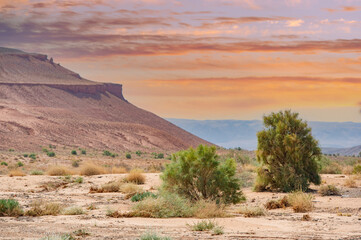 The Red Mountains of Boguty are a natural wonder. Witness the breathtaking beauty as the sun sets behind the mountain horizon. Experience nature's masterpiece in all its glory.