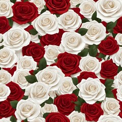 A Texture Of Red And White Roses That Are Romantic And Lovely 887798122 (2)