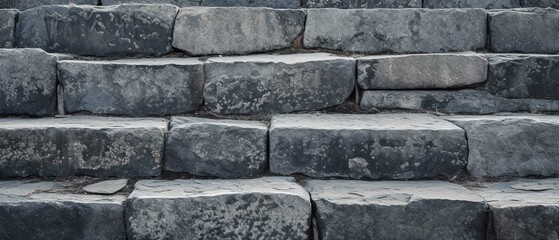 Old Granite stairs steps background. create using a generative ai tool 