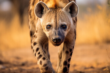 portrait of a hyena