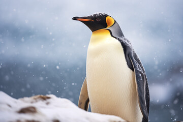 Obraz premium penguin on the snow