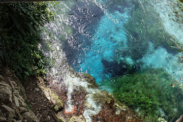 View of Blue Eye, Albania