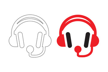 hand drawn illustration of a headphones