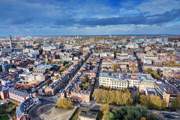 Fototapeta na wymiar City Aerial View