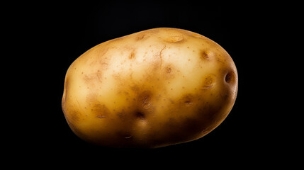 Whole potato isolated