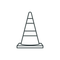 Traffic cone premium vector road divider tool