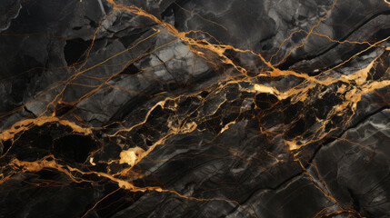Black gold marble texture background design - obrazy, fototapety, plakaty