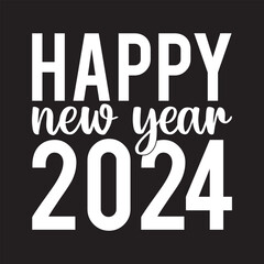 Fototapeta na wymiar Happy nwe year 2024 svg design
