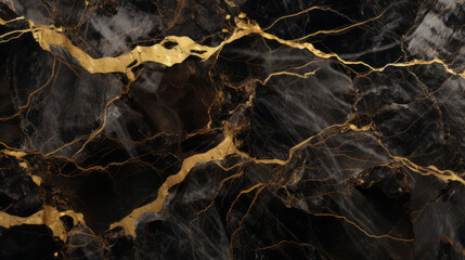 Black gold marble texture background design