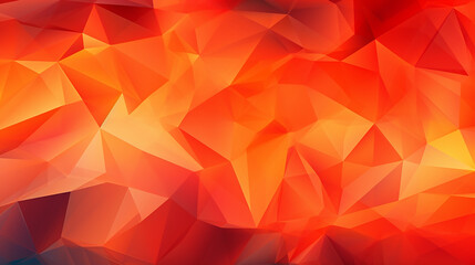 Fototapeta premium Dynamic fiery polygonal abstract design