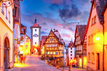 Altstadt, Rothenburg an der Tauber, Deutschland 