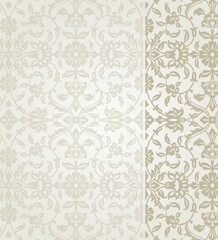 wedding card design, traditional paisley floral pattern , royal India	