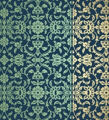 wedding card design, traditional paisley floral pattern , royal India	