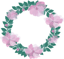 flower, flora, element, art, frame, set , vector