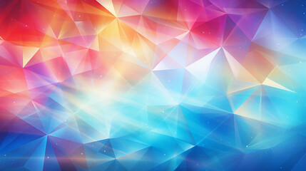 Obraz premium Vibrant prism background with radiant refractions