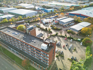 High Angle View of Luton City of England