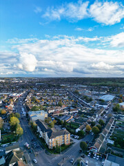 High Angle View of Luton City of England