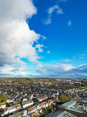 High Angle View of Luton City of England