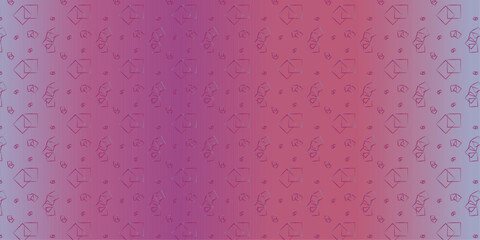 geometric abstract seamless pattern background with intersecting squares, isolated on gradient background
