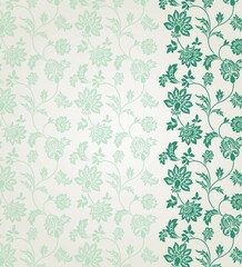 wedding card design, traditional paisley floral pattern , royal India	