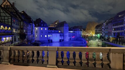 Fototapeta premium Strasbourg city at night