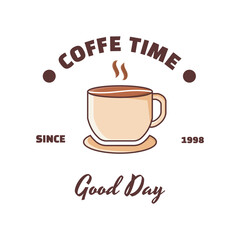 Badge retro fresh cofee restaurant logo