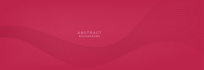 Modern vector red background with wavy lines.