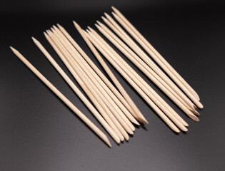 Magnet for manicure and wooden sticks for manicure and cuticles