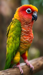 Obraz premium green and yellow macaw Generative AI
