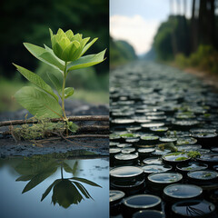 Environmental Consciousness and Sustainability - Nature and Green Lifestyle Stock Images