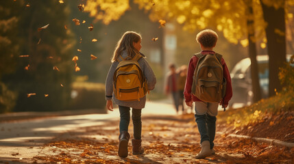 Kids Going to School