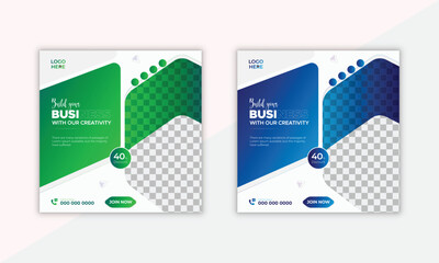 Modern Creative Corporate Social media poster for Business marketing.