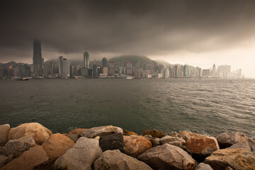 Victoria harbour Hong kong