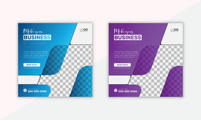 Editable minimal square creative business marketing social media post template. Suitable for social media posts. Vector illustration.