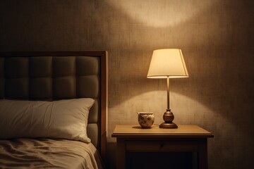 lamp on the table