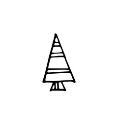 Hand-drawn Christmas tree illustration