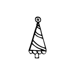 Hand-drawn Christmas tree illustration