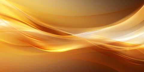 Abstract background in gold tones, soft waves and lines