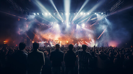 Obraz premium crowd at concert
